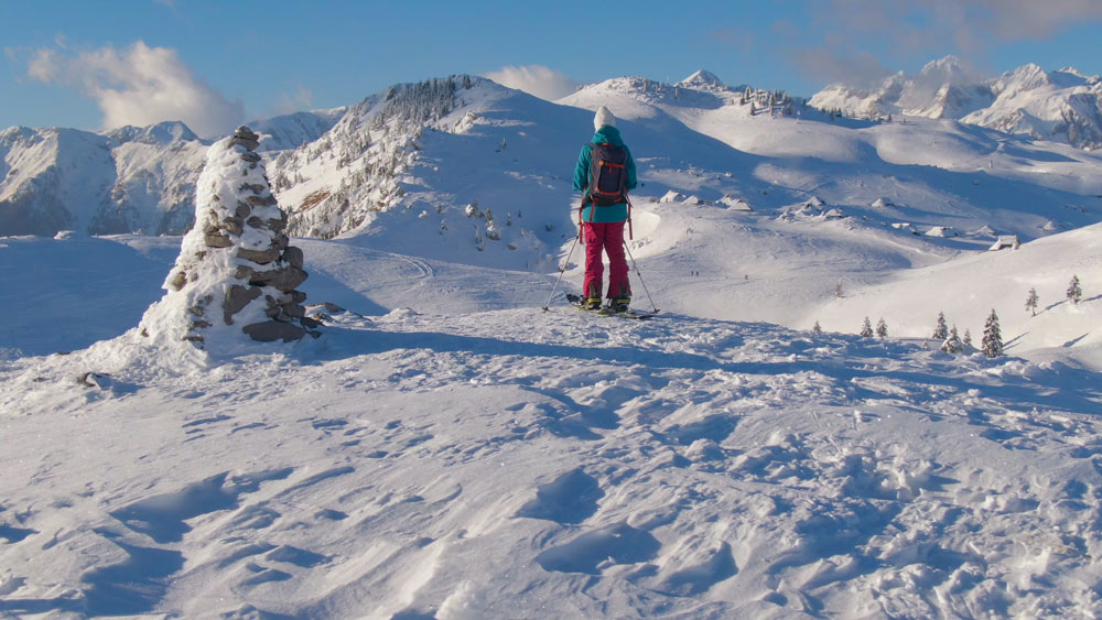 Skitourengeher im Schnee