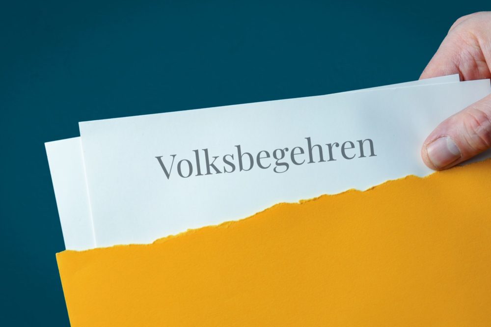 Volksbegehren Eintragungswoche